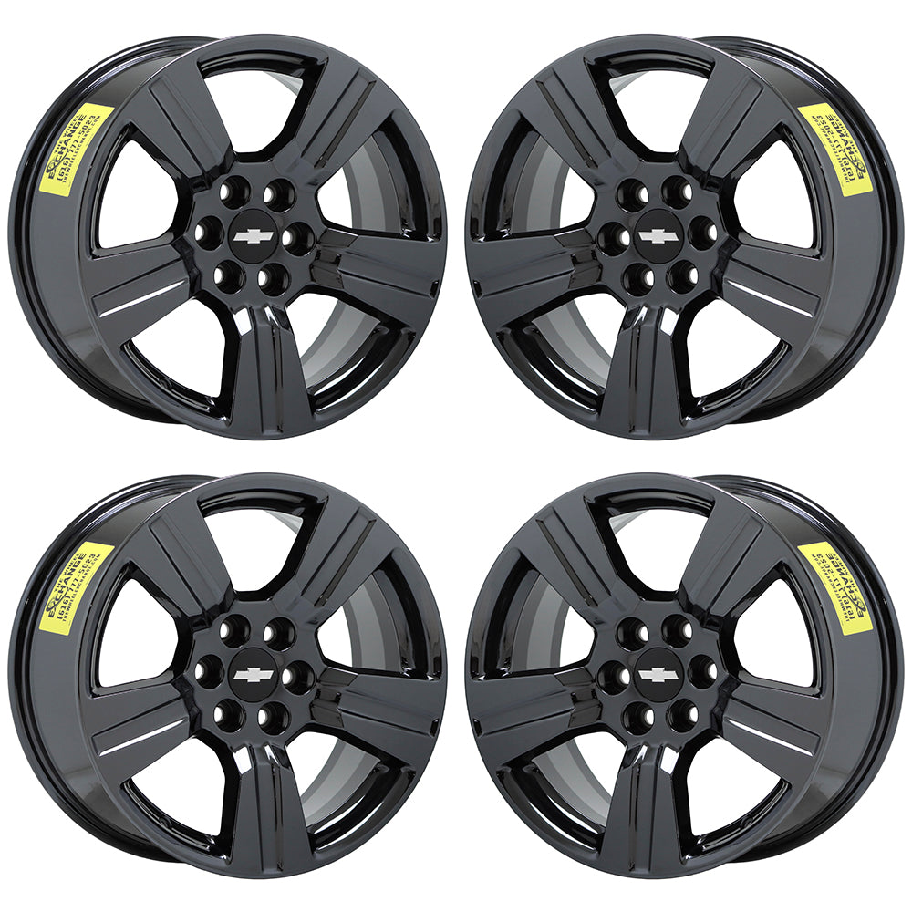18" Chevrolet Colorado Black Chrome wheels rims Factory OEM set 5673 EXCHANGE